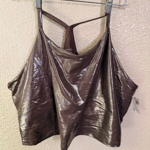 4X Metallic Brown Old Navy Sports Bras